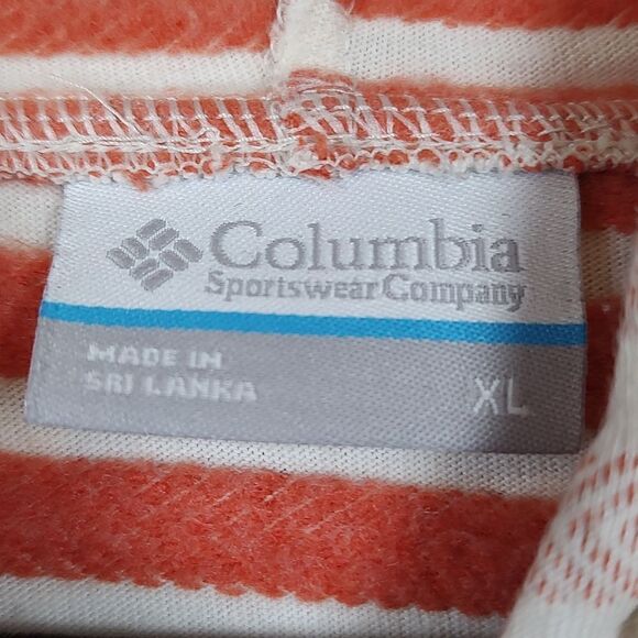 Columbia Striped Full Zip Hoodie Jacket Size XL - Picture 2 of 13